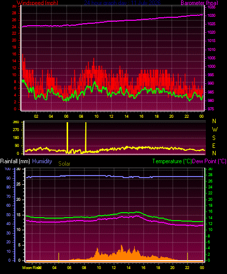 24 Hour Graph for Day 11